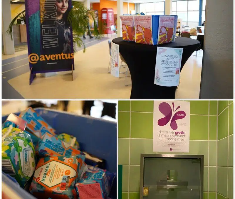 Studenten in actie tegen menstruatie-armoede!
