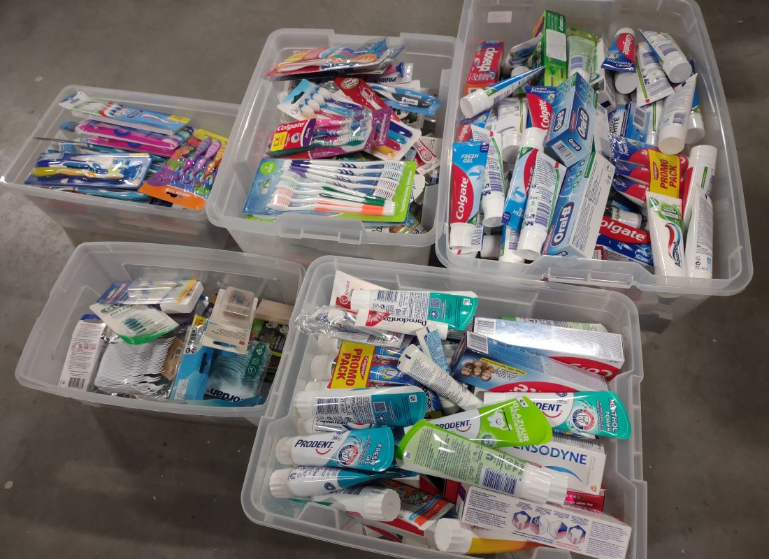 Donatie tandenborstels en tandpasta
